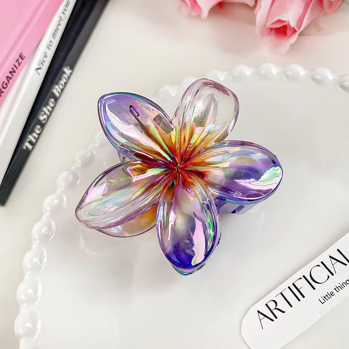 Women's Flower Hair Claw Clips | Colorful Hair Accessories