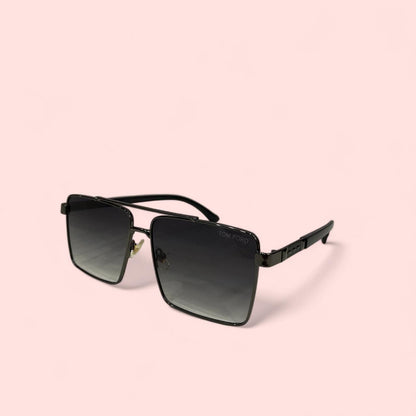 Retro Rectangular Aviator Sunglasses | Metal Sun Glasses