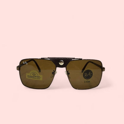 Brown metal frame ray-ban sunglasses