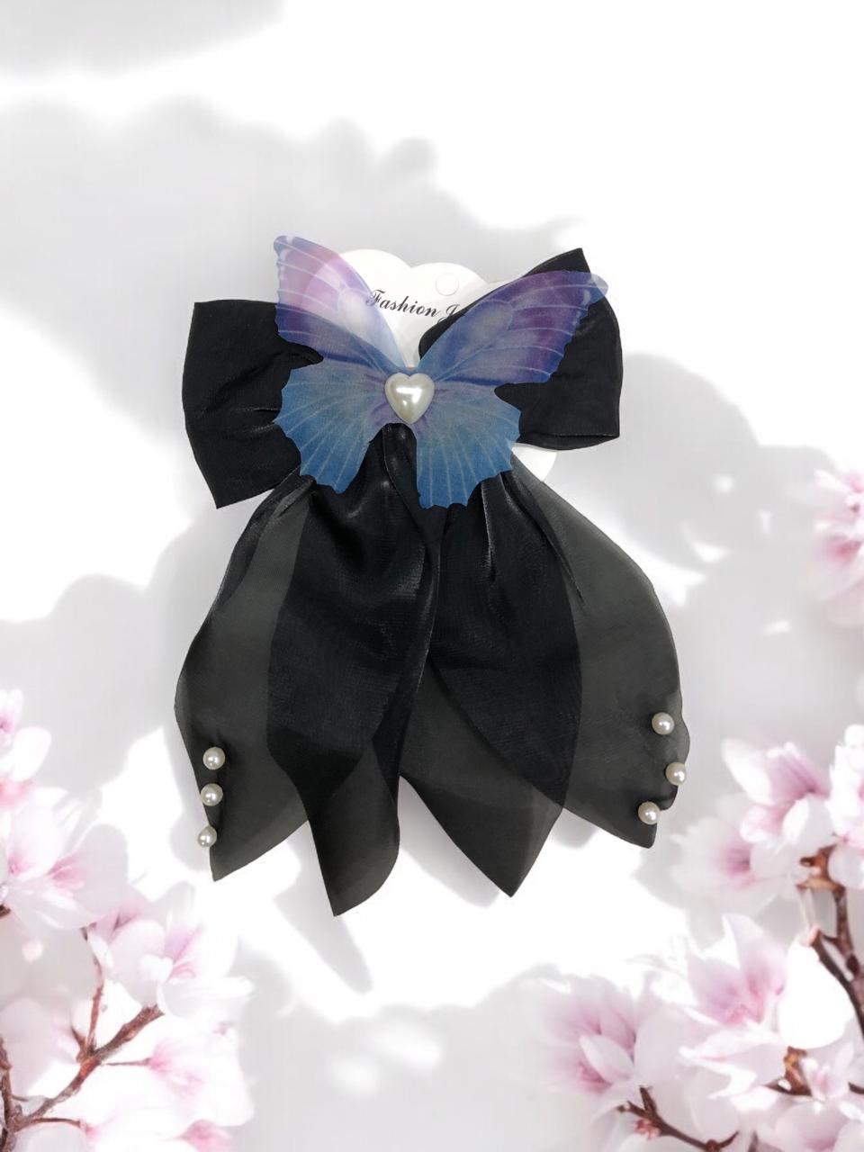 Mesh Butterfly Bow Tails Hair Clips