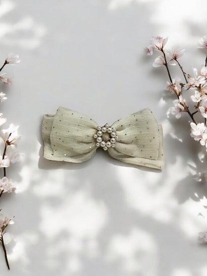 Pearl Bowknot Hairclip Hair Bow