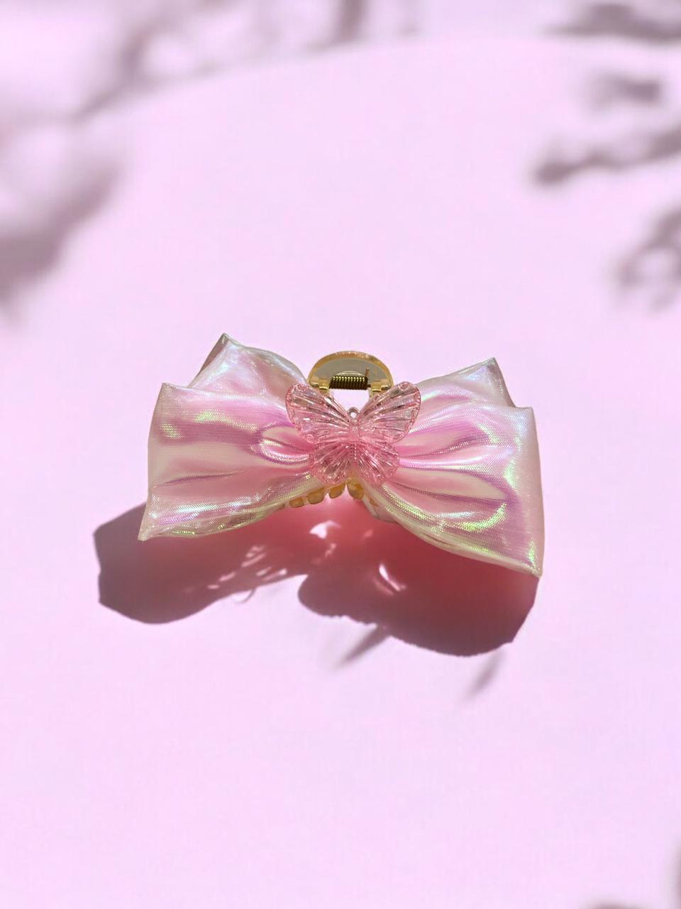 Mesh Butterfly Bow Hair Claw Clip