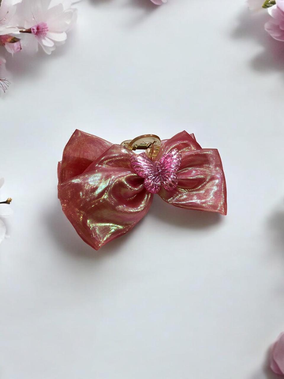 Mesh Butterfly Bow Hair Claw Clip