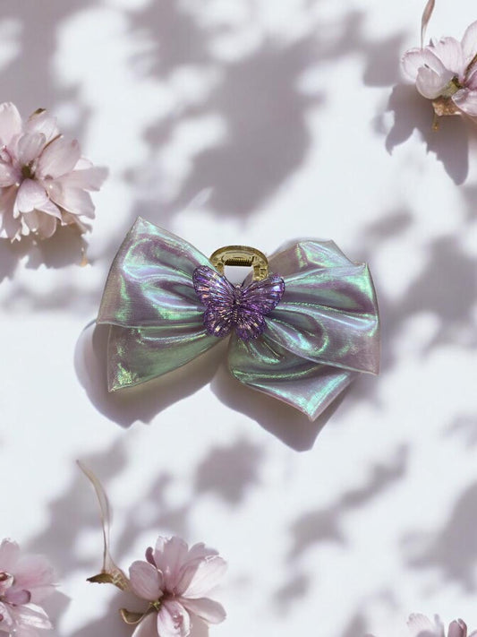 Mesh Butterfly Bow Hair Claw Clip