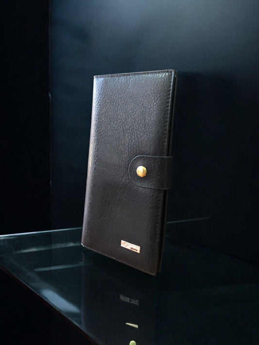 Buttoned Long Men's Wallet