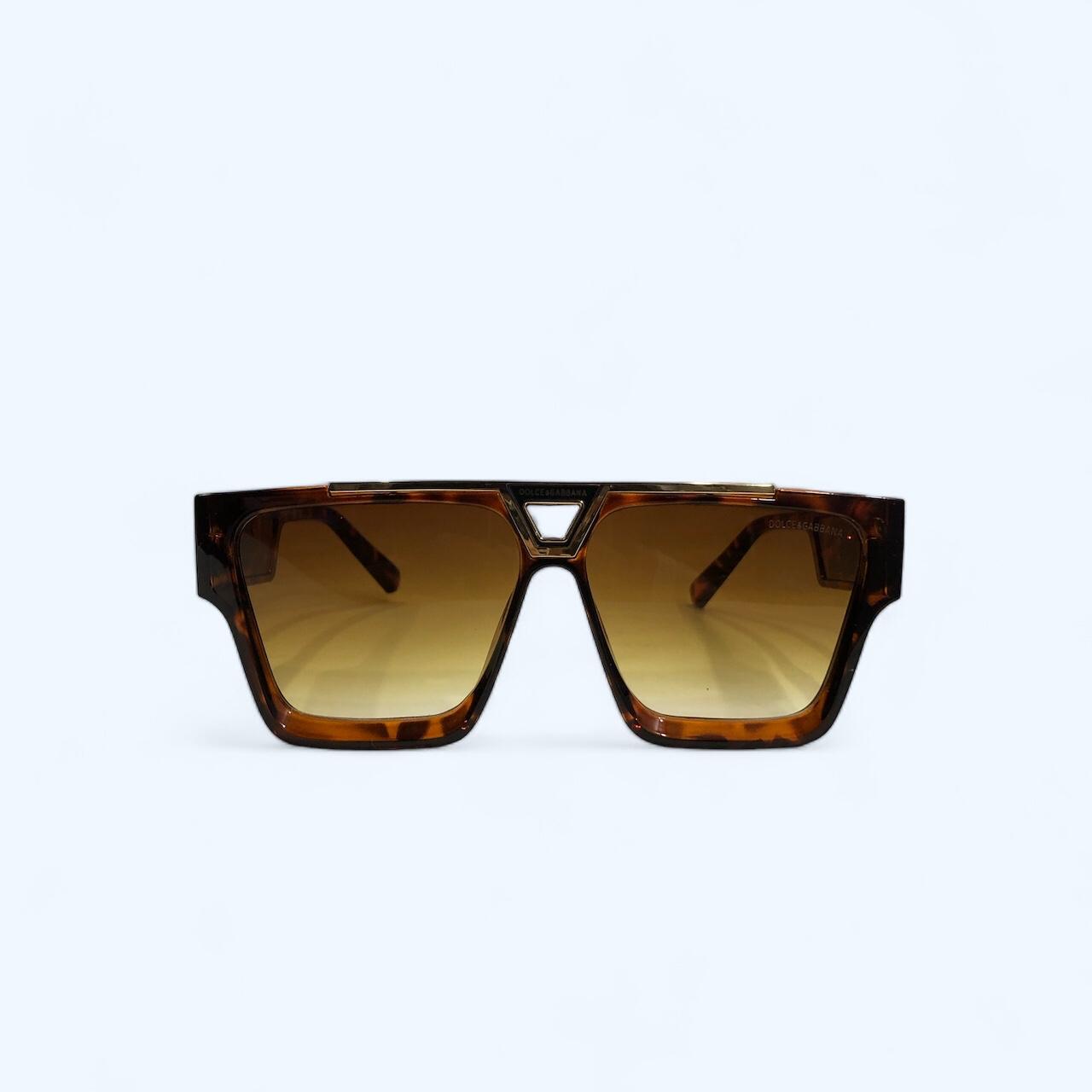 Women's Tortoiseshell Luxurious D&G Rectangular Designer Sunglasses