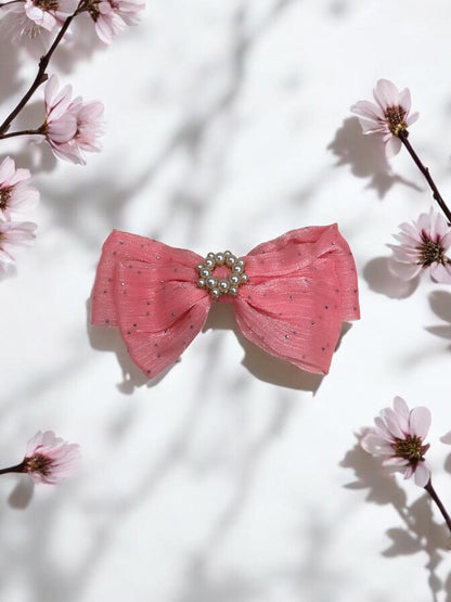 Pearl Bowknot Hairclip Hair Bow