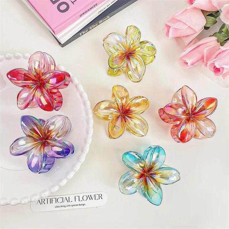 Women's Flower Hair Claw Clips | Colorful Hair Accessories