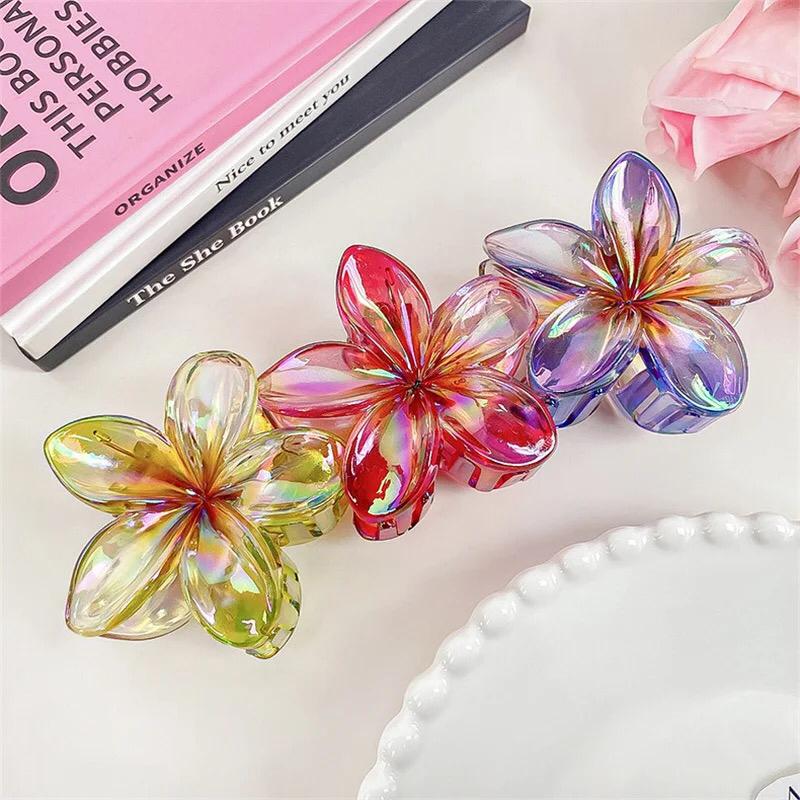 Women's Flower Hair Claw Clips | Colorful Hair Accessories