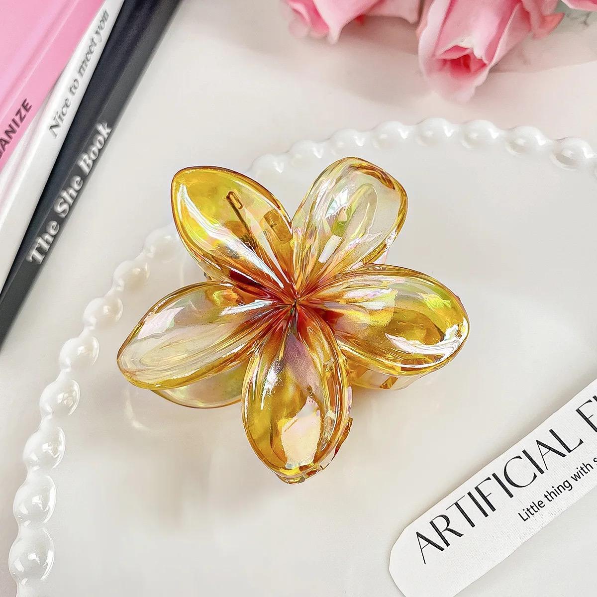 Women's Flower Hair Claw Clips | Colorful Hair Accessories