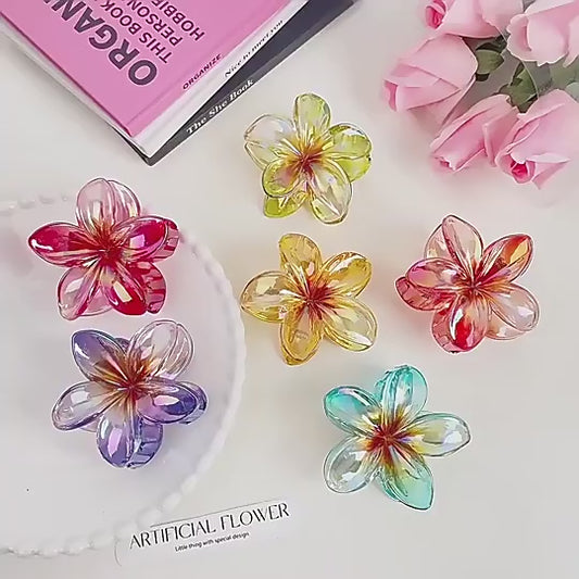 Women's Flower Hair Claw Clips | Colorful Hair Accessories